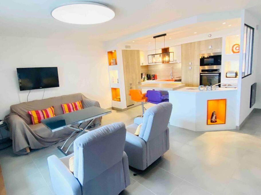 Luxueux T3 Piscine Et Vue Somptueuse Apartamento Sète Exterior foto